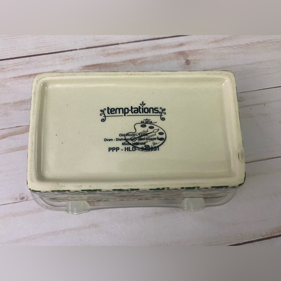 Temptations By Tara Old World Mini Loaf Pan With Lid 12 OZ Holiday - Picture 4 of 6